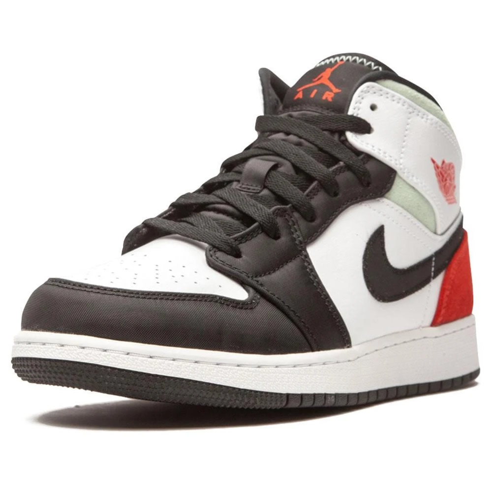 Air Jordan 1 Mid Gs Red Mint Bq6931 100 4 - www.kickbulk.cc