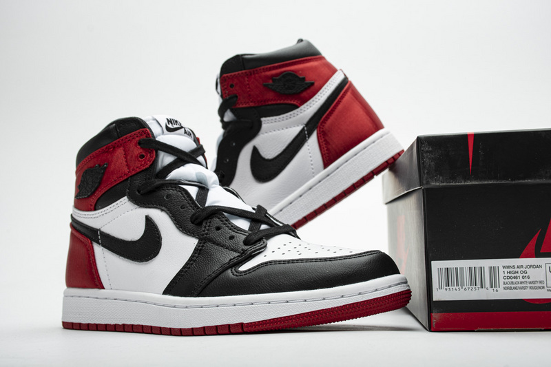 Nike Air Jordan 1 Wmns Retro High Satin Black Toe Cd0461 016 10 - www.kickbulk.cc