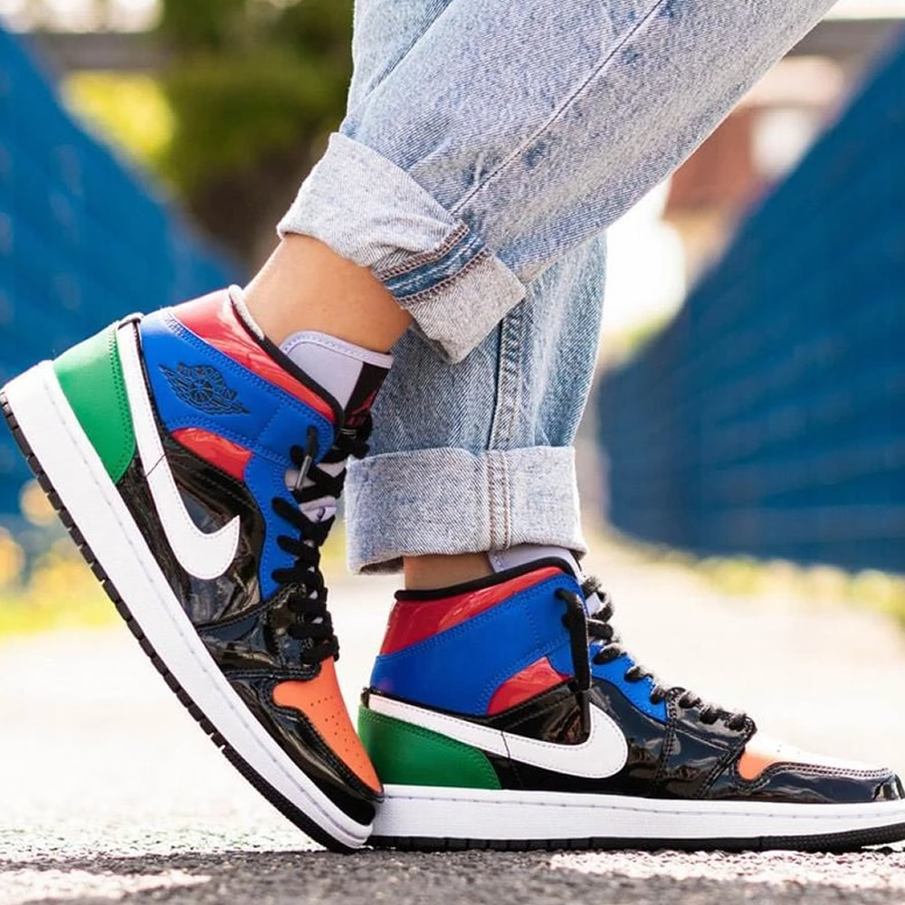 Nike Air Jordan 1 Wmns Mid Se Multi Patent Cv5276 001 6 - www.kickbulk.cc