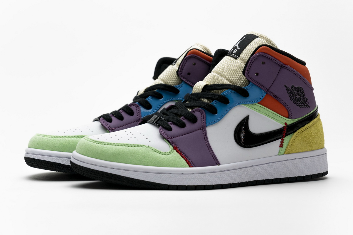 Nike Air Jordan 1 Mid Se Multi Colour W Cw1140 100 20 - www.kickbulk.cc