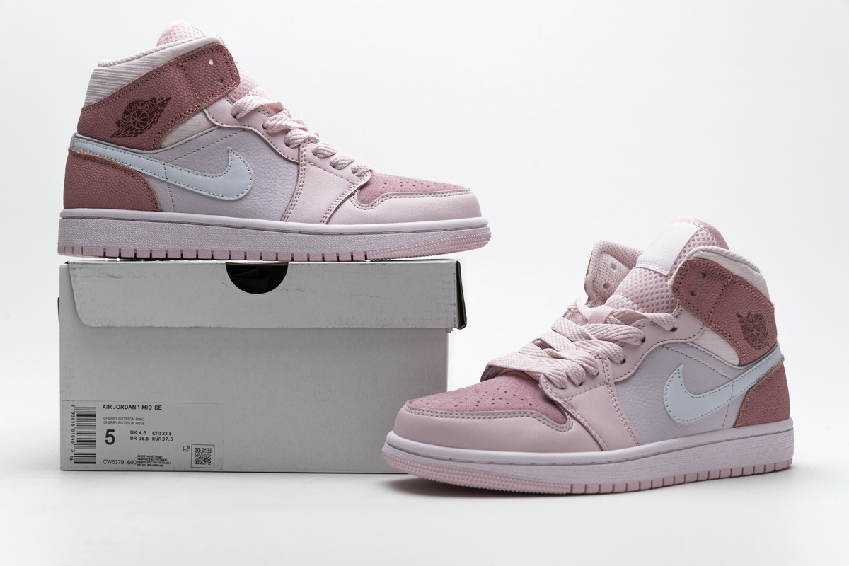 Nike Air Jordan 1 Women Mid Digital Pink Cw5379 600 12 - www.kickbulk.cc