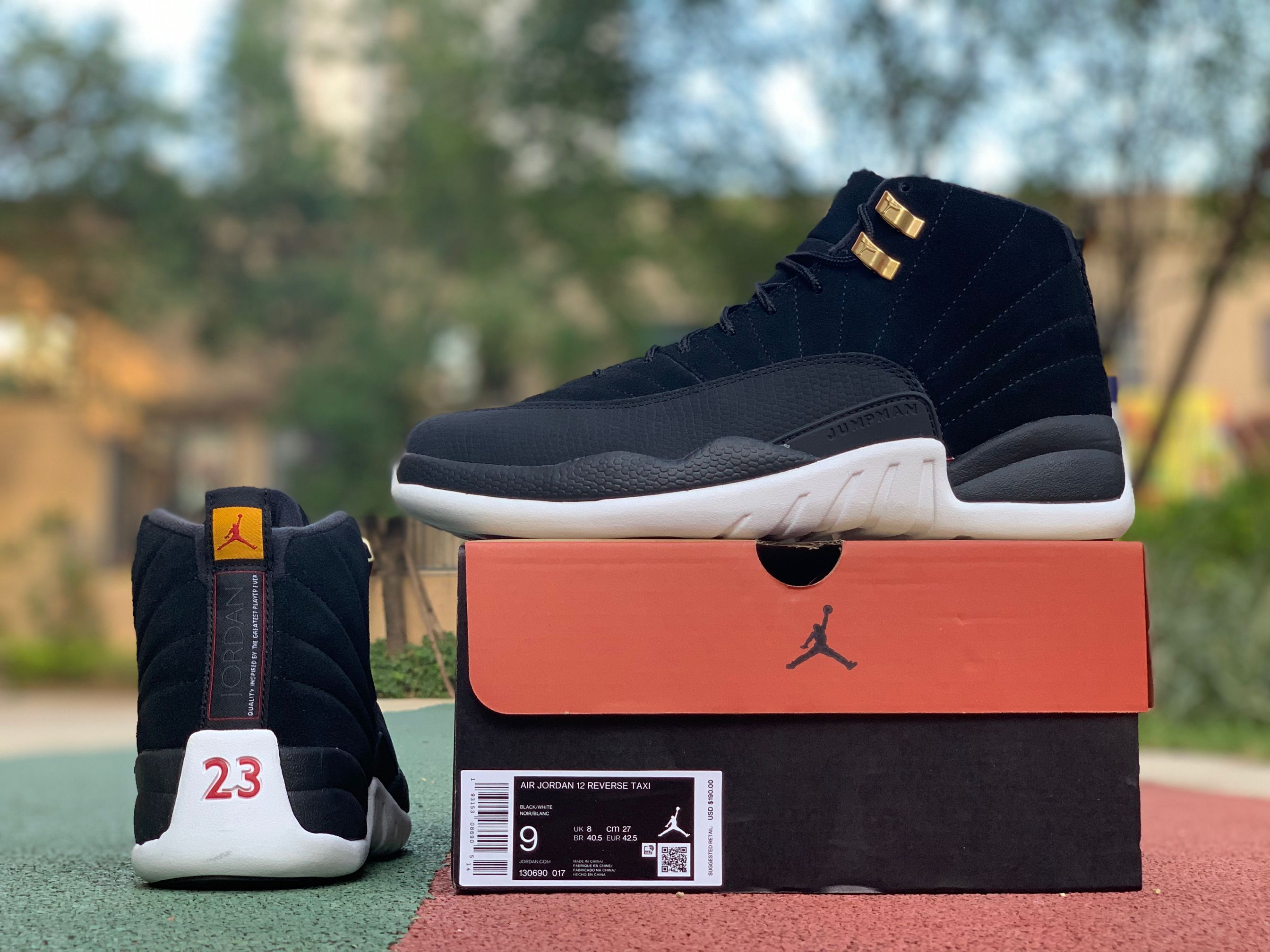 Nike Air Jordan 12 Reverse Taxi 2019 Outfit For Sale 130690 017 7 - www.kickbulk.cc