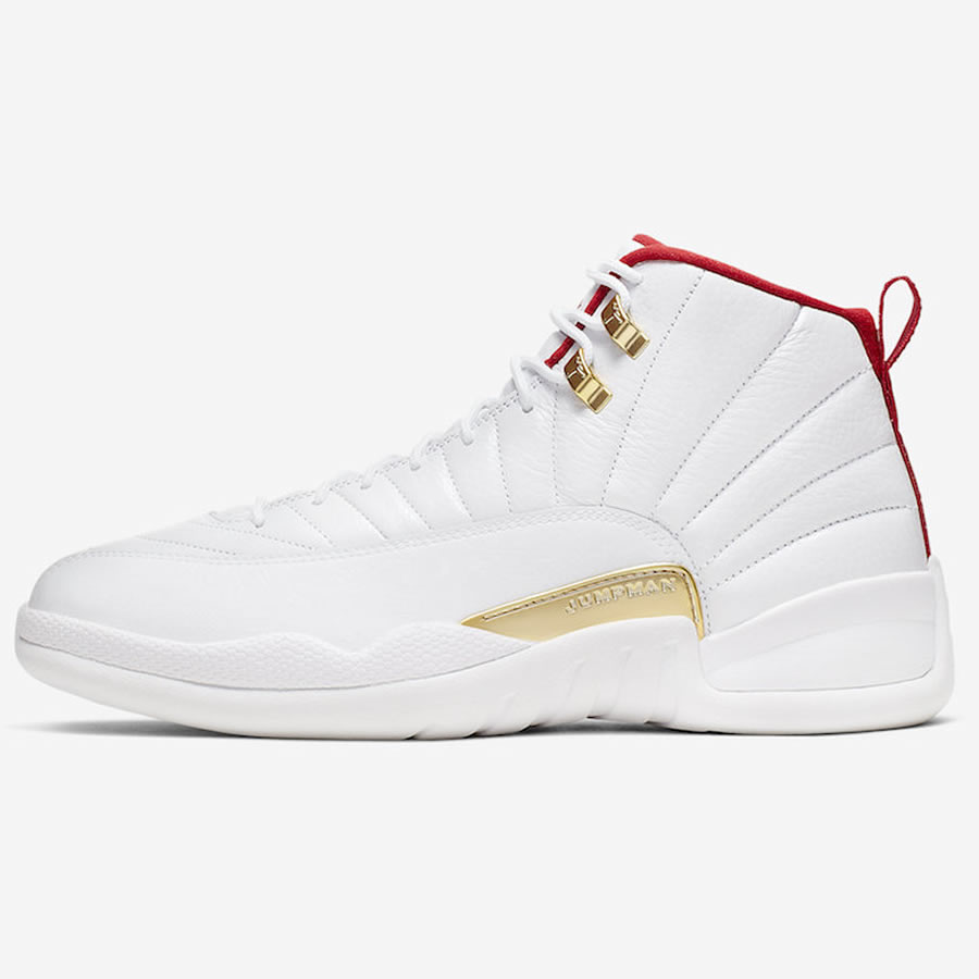 Nike Air Jordan 12 Fiba 2019 White University Red Gold 130690 107 1 - www.kickbulk.cc