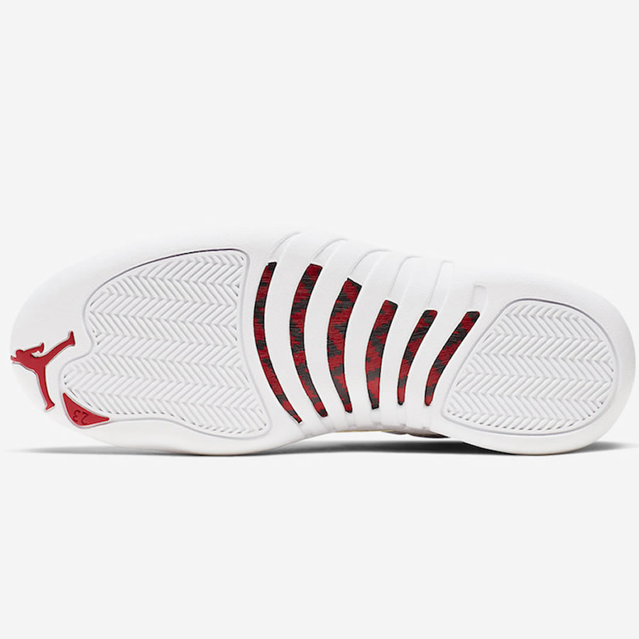 Nike Air Jordan 12 Fiba 2019 White University Red Gold 130690 107 5 - www.kickbulk.cc
