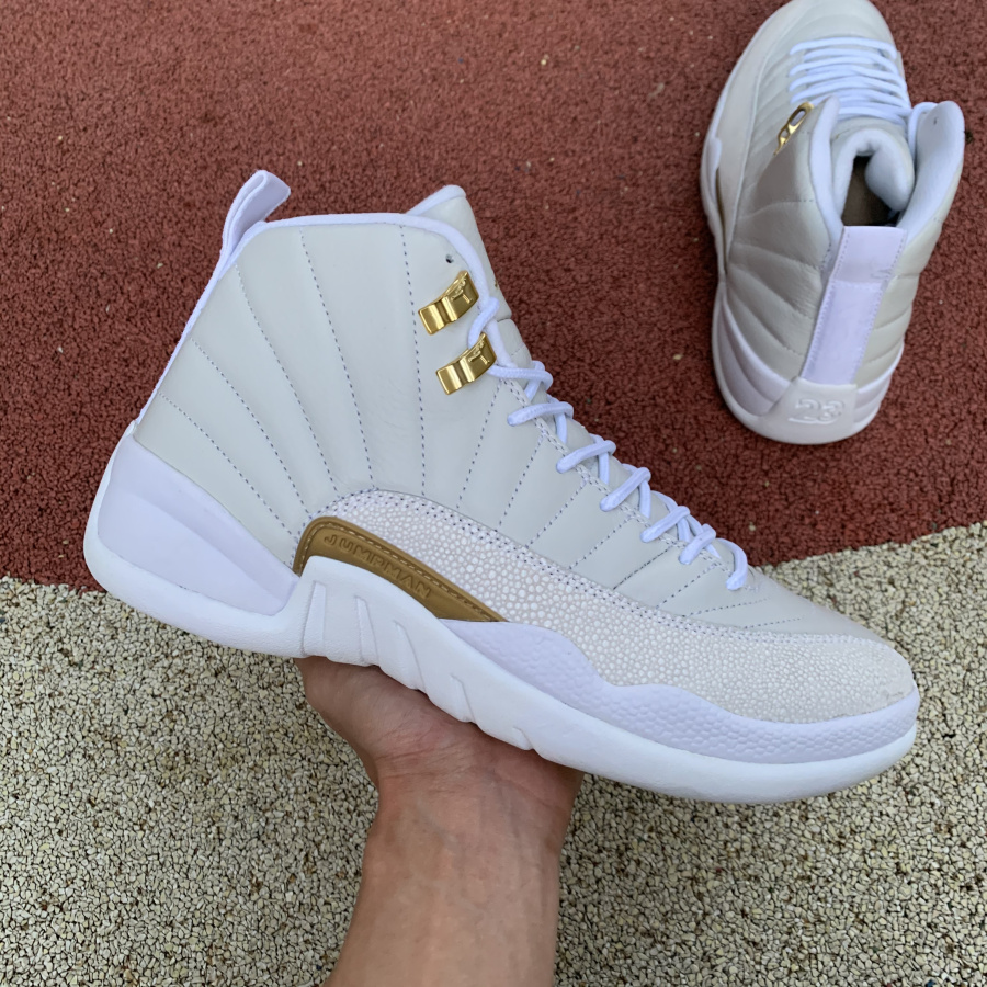 Air Jordan 12 Retro Ovo White Metallic Gold 873864 102 10 - www.kickbulk.cc