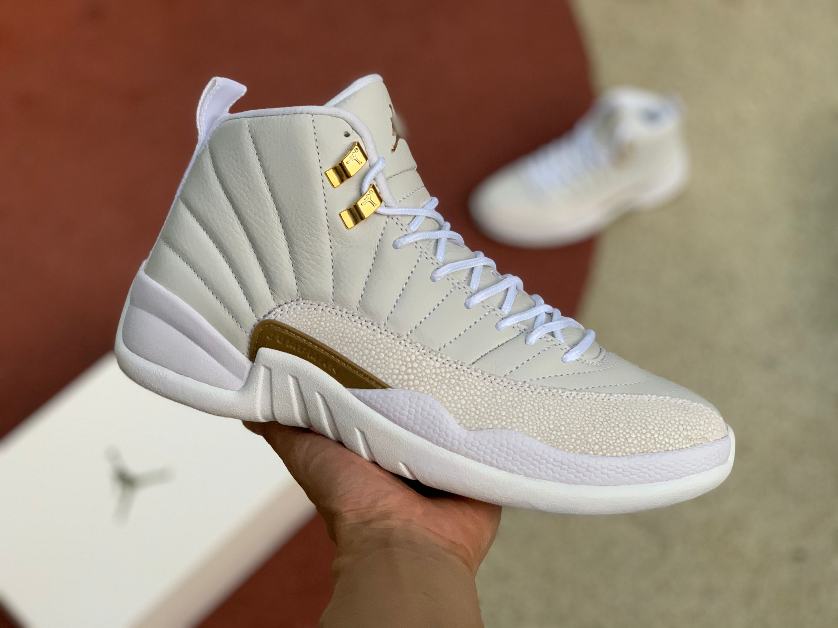 Air Jordan 12 Retro Ovo White Metallic Gold 873864 102 11 - www.kickbulk.cc