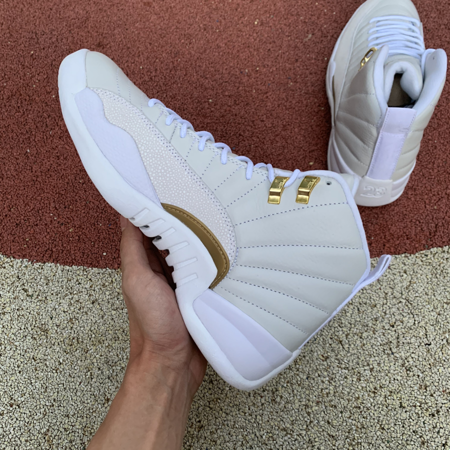 Air Jordan 12 Retro Ovo White Metallic Gold 873864 102 13 - www.kickbulk.cc