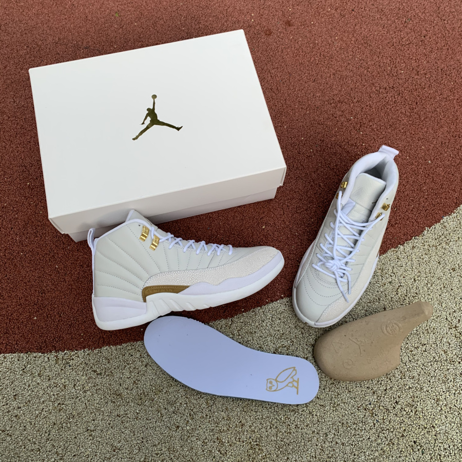 Air Jordan 12 Retro Ovo White Metallic Gold 873864 102 15 - www.kickbulk.cc