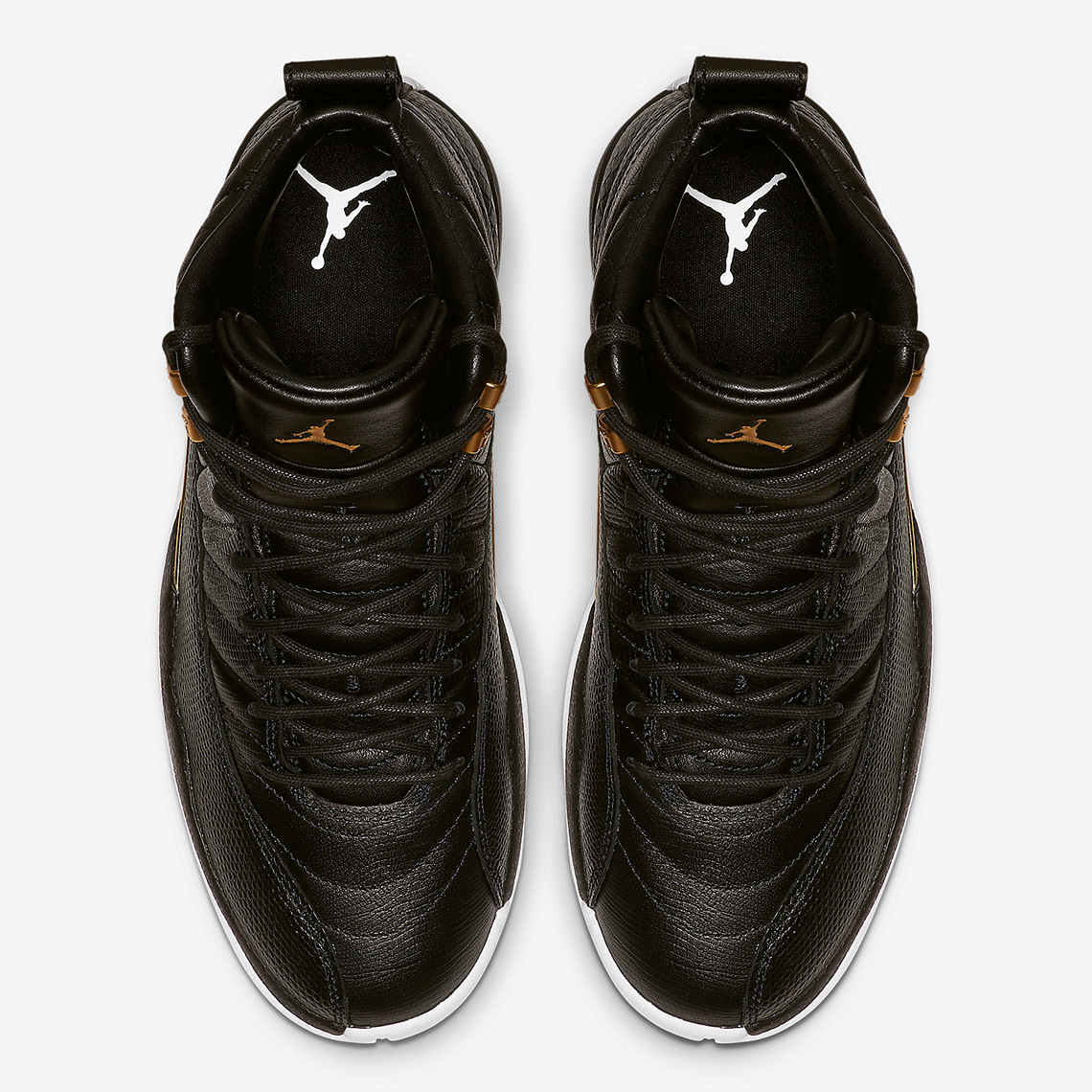 Air Jordan 12 Wmns Snakeskin Midnight Black White Gold Ao6068 007 4 - www.kickbulk.cc