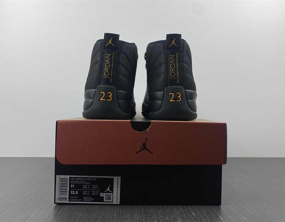 Air Jordan 12 Black Taxi Ct8013 071 9 - www.kickbulk.cc