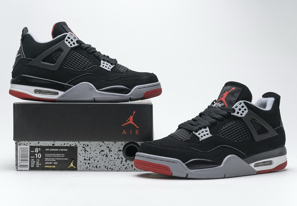 Nike Air Jordan 4 Retro Bred 308497 060 6 - www.kickbulk.cc