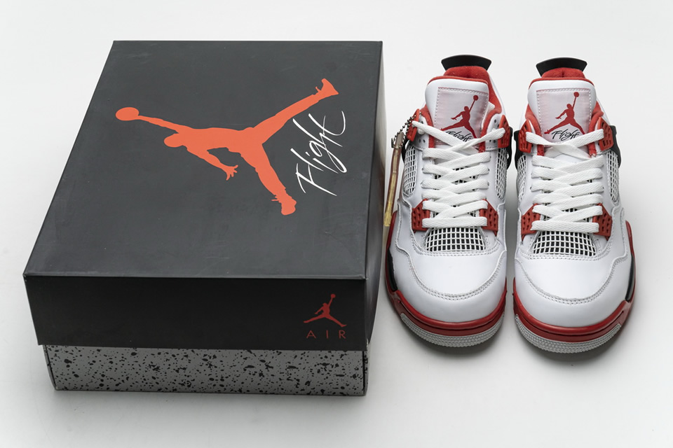 Nike Air Jordan 4 Retro Fire Red 308497 110 8 - www.kickbulk.cc