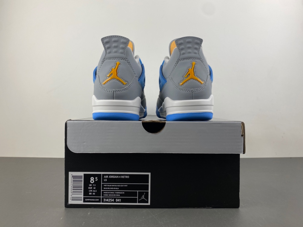 Air Jordan 4 Retro Ls Mist Blue 314254 041 14 - www.kickbulk.cc
