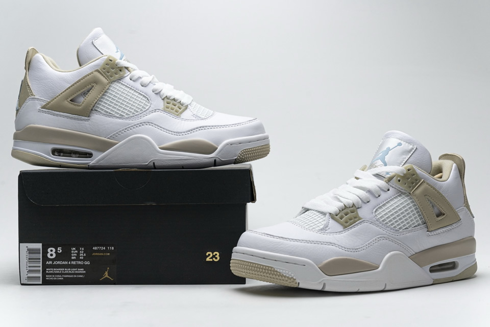 Nike Air Jordan 4 Retro Sand Linen 487724 118 7 - www.kickbulk.cc