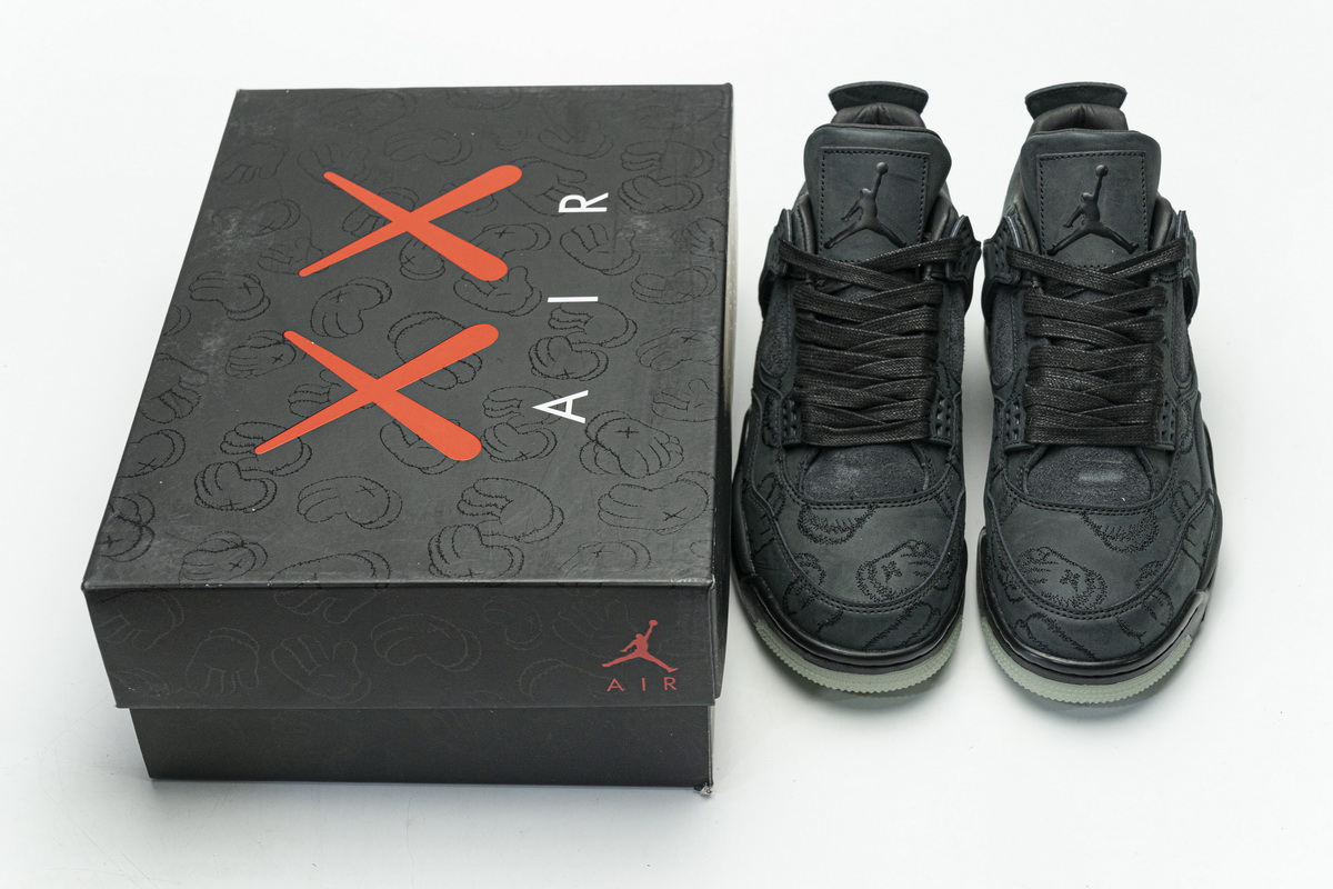 Nike Air Jordan 4 Retro Kaws Black 930155 001 4 - www.kickbulk.cc