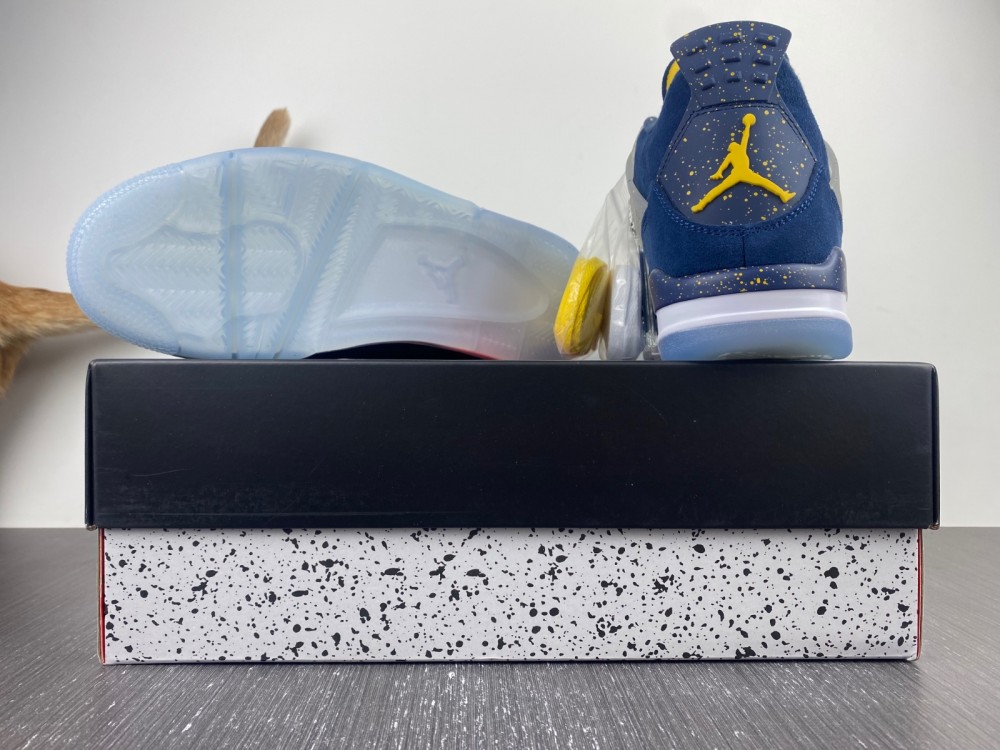 Air Jordan 4 Retro Michigan Wolverines Pe Aj4 1036660 10 - www.kickbulk.cc