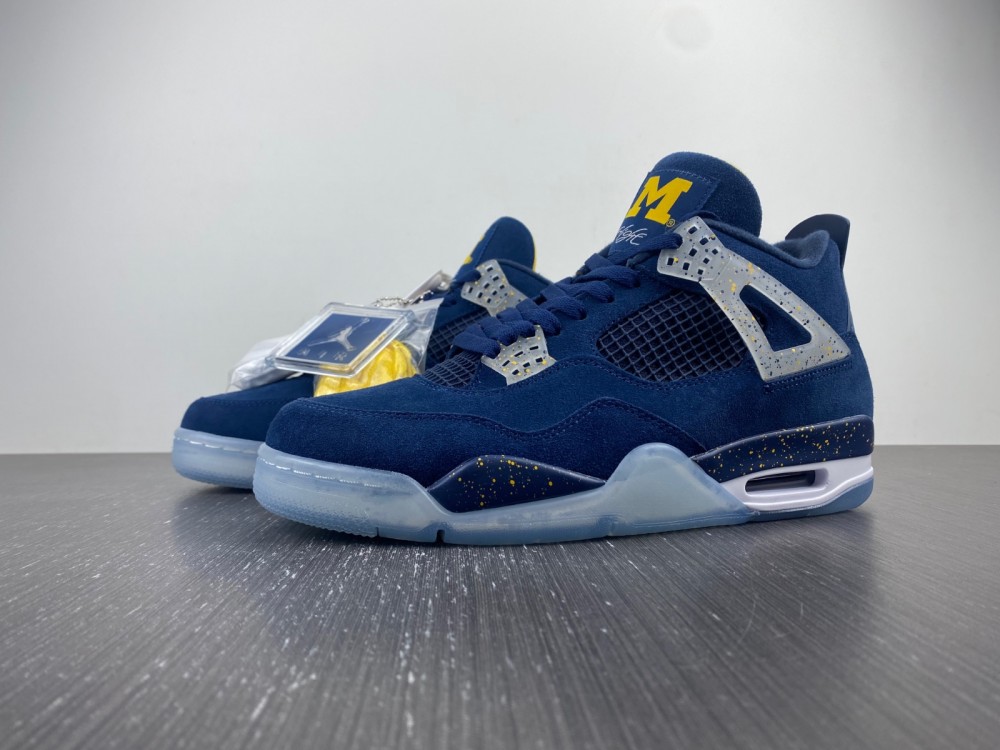 Air Jordan 4 Retro Michigan Wolverines Pe Aj4 1036660 6 - www.kickbulk.cc