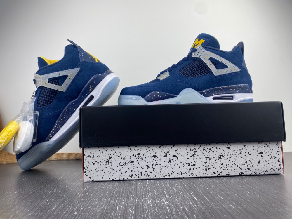 Air Jordan 4 Retro Michigan Wolverines Pe Aj4 1036660 8 - www.kickbulk.cc