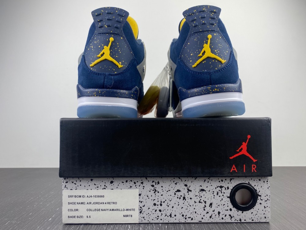 Air Jordan 4 Retro Michigan Wolverines Pe Aj4 1036660 9 - www.kickbulk.cc