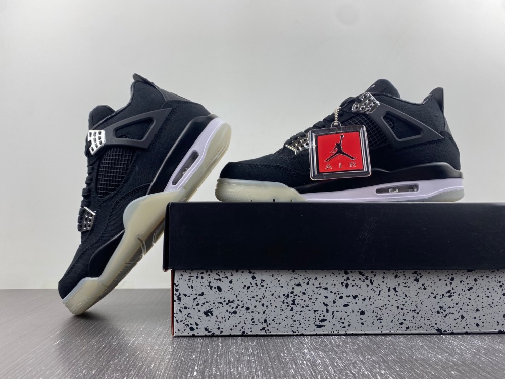 Eminem Carhartt Air Jordan 4 Retro Black Chrome Aj4 582314 10 - www.kickbulk.cc