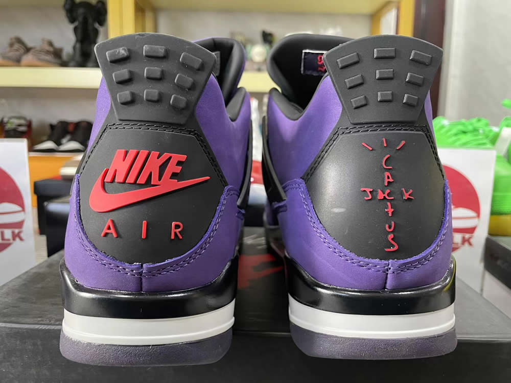 Travis Scott Air Jordan 4 Retro Purple Nike 766302 5 - www.kickbulk.cc