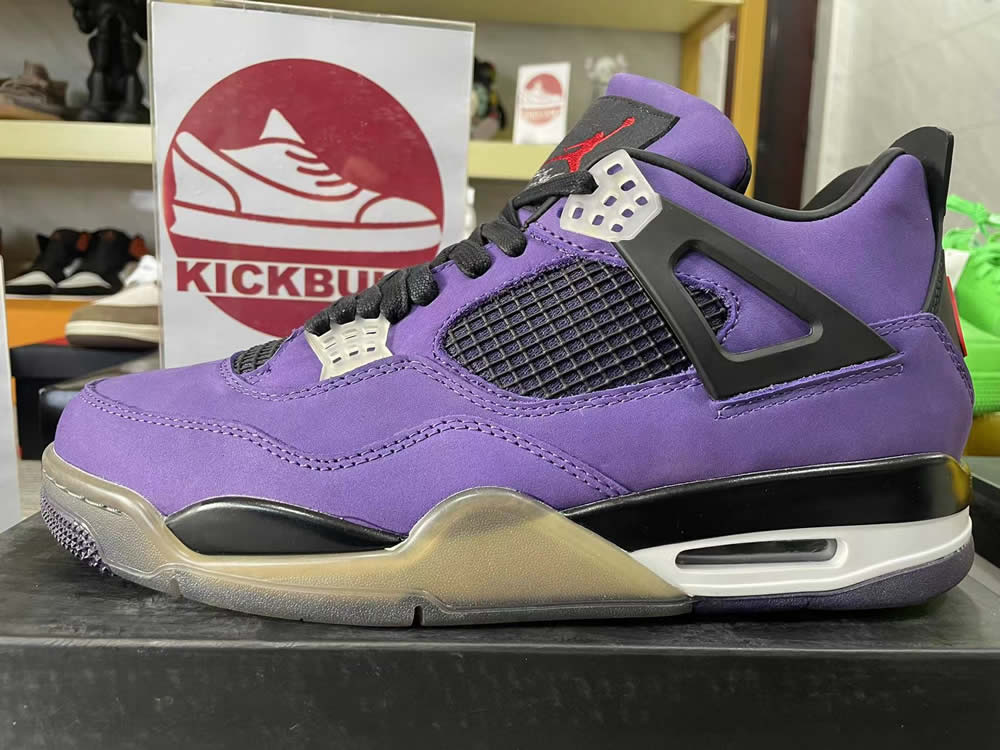 Travis Scott Air Jordan 4 Retro Purple Nike 766302 8 - www.kickbulk.cc