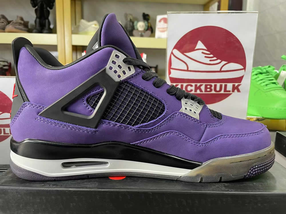 Travis Scott Air Jordan 4 Retro Purple Nike 766302 9 - www.kickbulk.cc