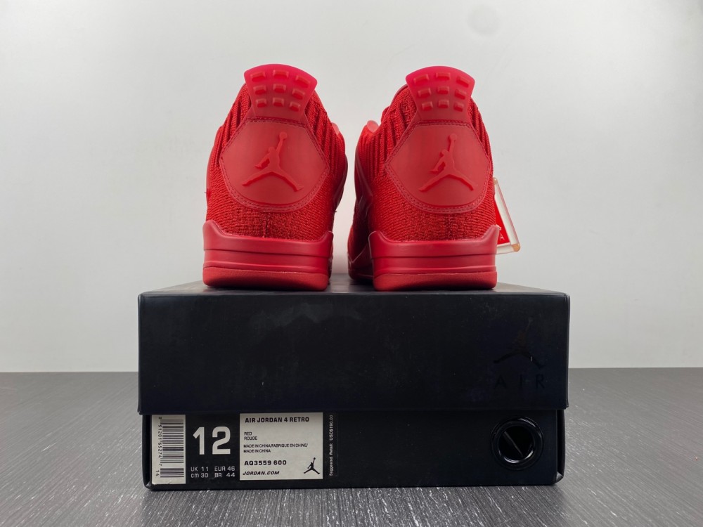 Air Jordan 4 Flyknit University Red Aq3559 600 11 - www.kickbulk.cc