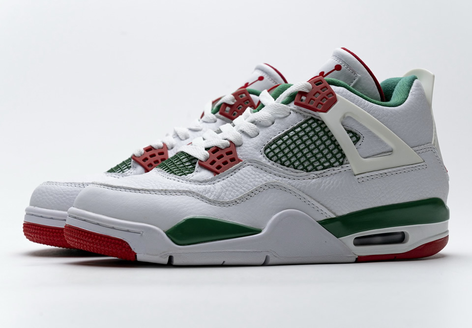 Nike Air Jordan 4 Retro White Green Red Aq3816 063 8 - www.kickbulk.cc