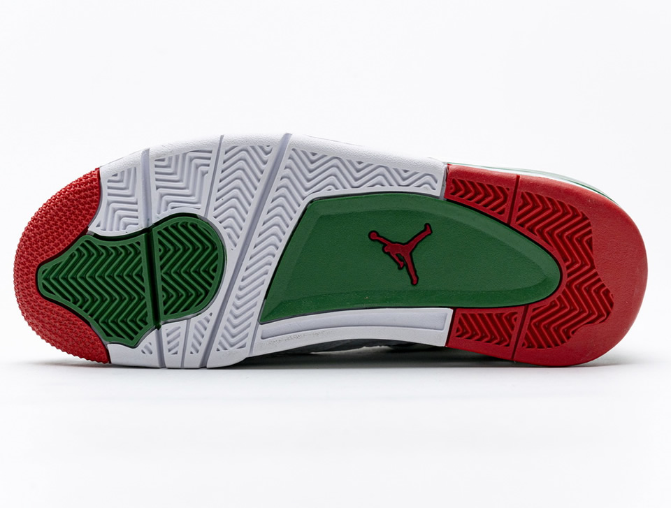 Nike Air Jordan 4 Retro White Green Red Aq3816 063 9 - www.kickbulk.cc