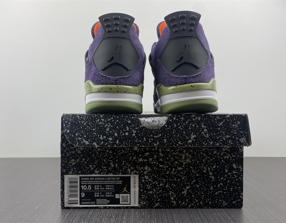 Air Jordan 4 Canyon Purple Aq9129 500 9 - www.kickbulk.cc