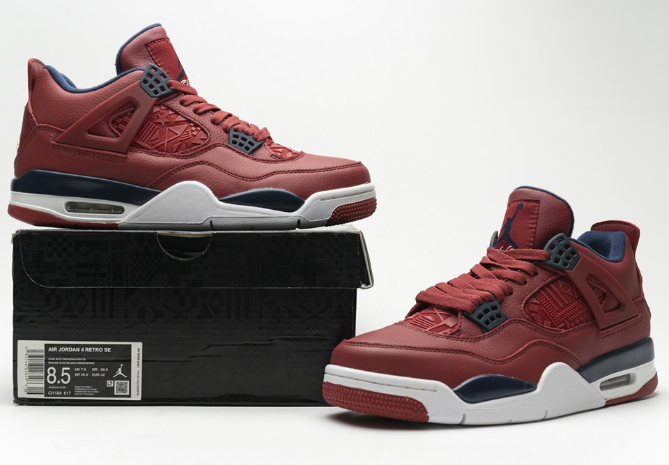 Nike Air Jordan 4 Retro Fiba Gym Red Ci1184 617 9 - www.kickbulk.cc