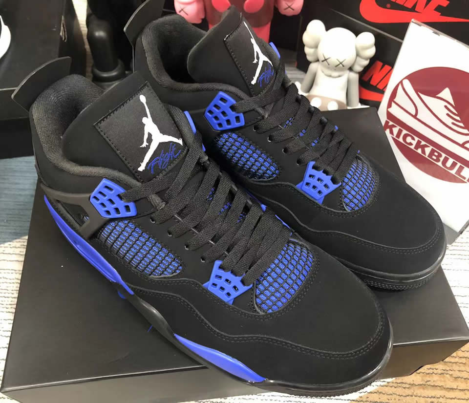 Air Jordan 4 Retro Black Game Royal Ct8527 018 4 - www.kickbulk.cc