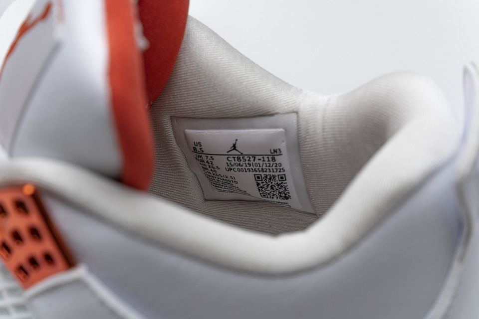 Nike Air Jordan 4 Retro Metallic Orange Ct8527 118 16 - www.kickbulk.cc