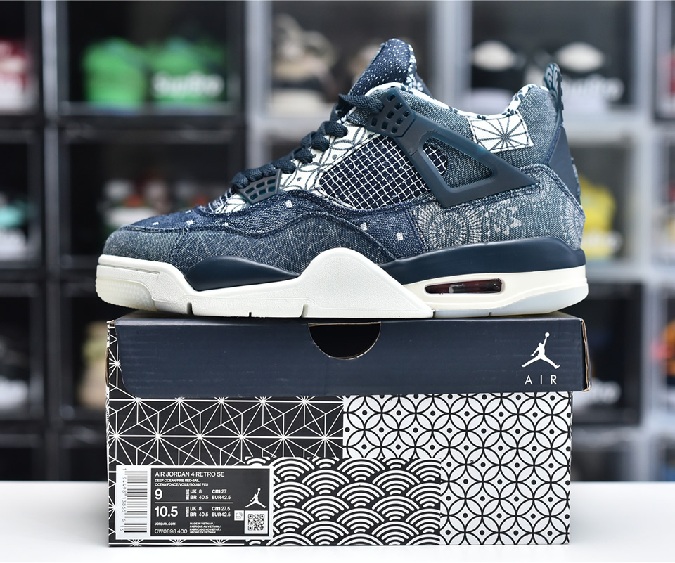 Air Jordan 4 Retro Se Sashiko Cw0898 400 4 - www.kickbulk.cc