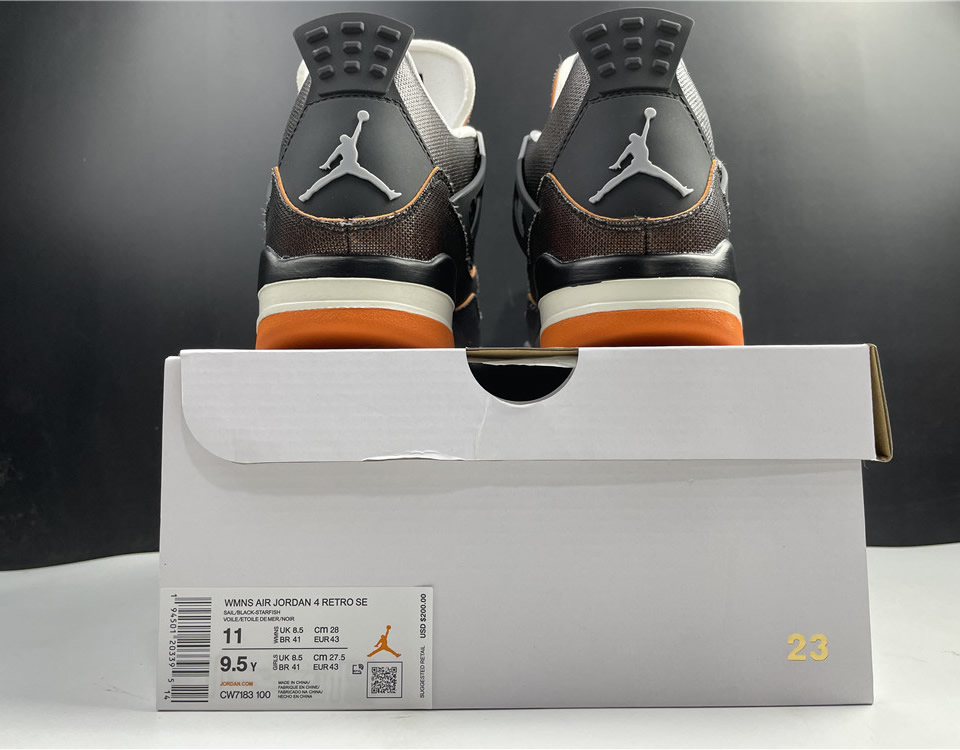 Nike Air Jordan 4 Retro Wmns Starfish Cw7183 100 11 - www.kickbulk.cc