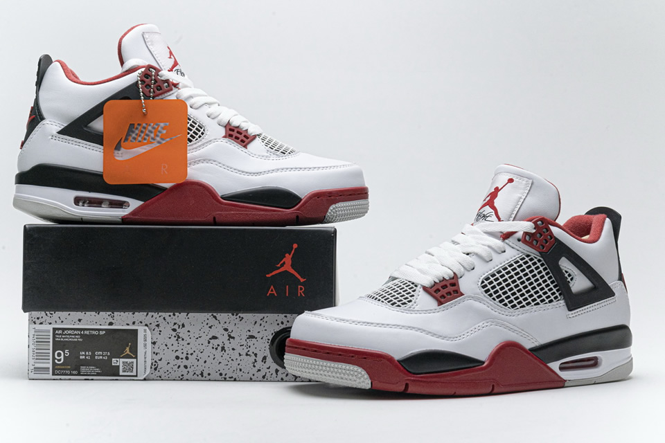 Dc7770 160nike Air Jordan 4 Retro Og Fire Red 2020 Dc7770 160 02 - www.kickbulk.cc