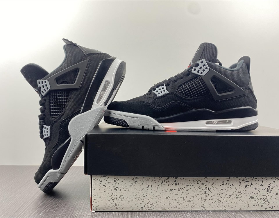 Air Jordan 4 Retro Black Canvas Dh7138 006 10 - www.kickbulk.cc