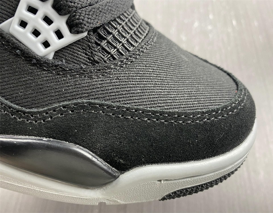 Air Jordan 4 Retro Black Canvas Dh7138 006 12 - www.kickbulk.cc