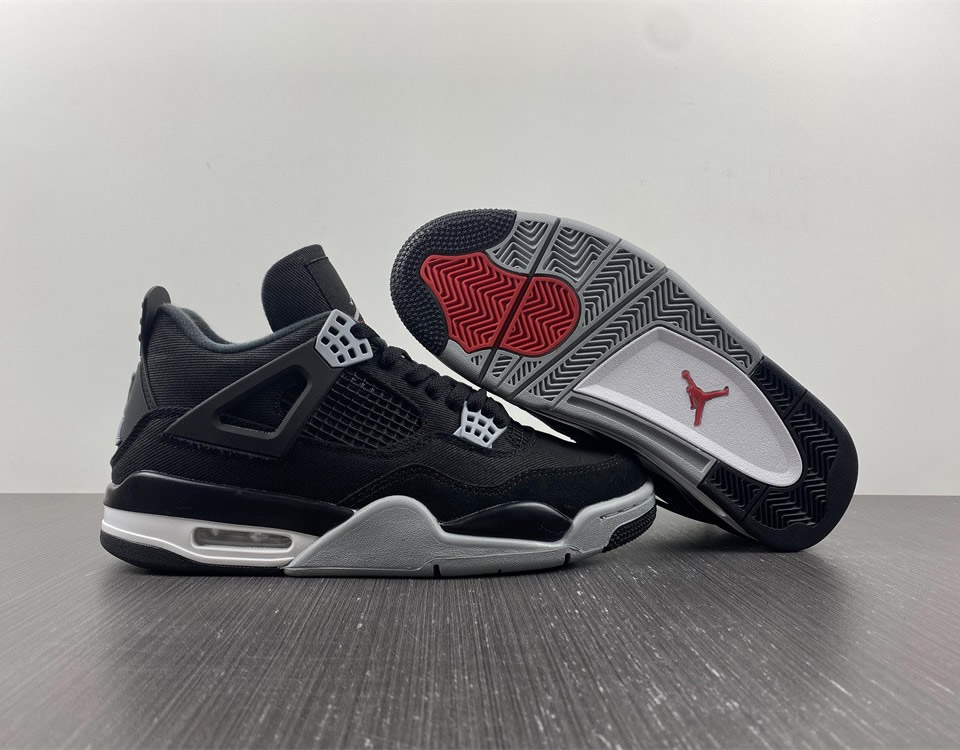 Air Jordan 4 Retro Black Canvas Dh7138 006 3 - www.kickbulk.cc