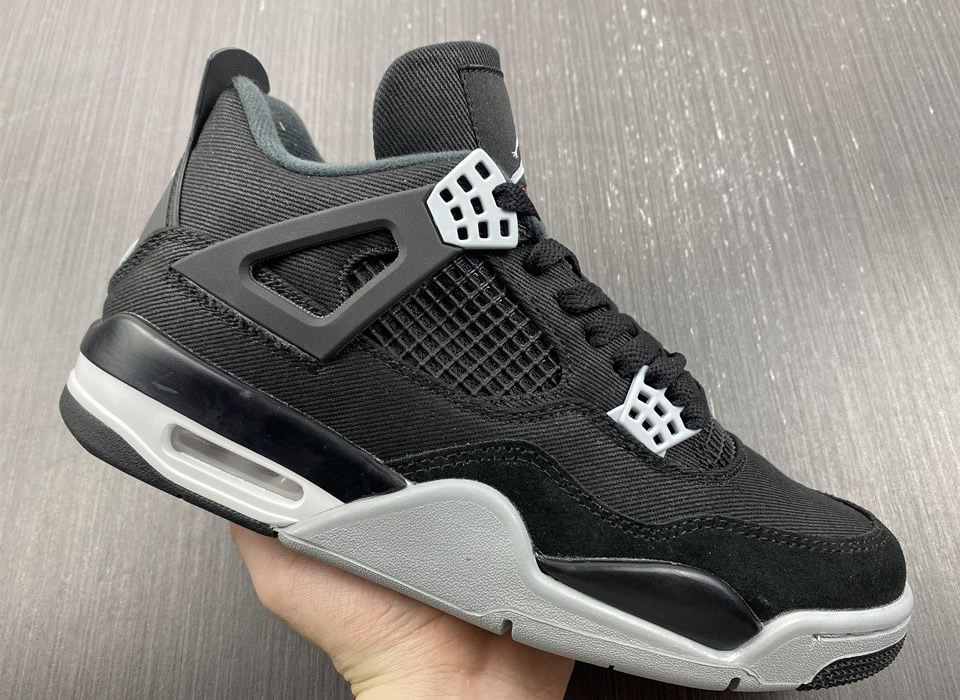 Air Jordan 4 Retro Black Canvas Dh7138 006 5 - www.kickbulk.cc