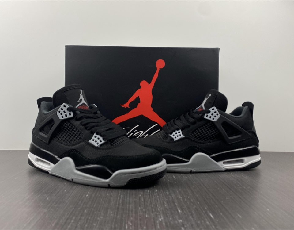 Air Jordan 4 Retro Black Canvas Dh7138 006 7 - www.kickbulk.cc