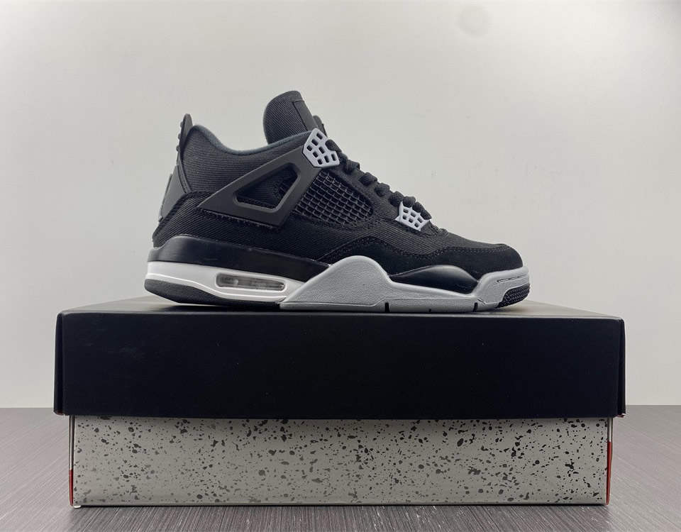 Air Jordan 4 Retro Black Canvas Dh7138 006 9 - www.kickbulk.cc