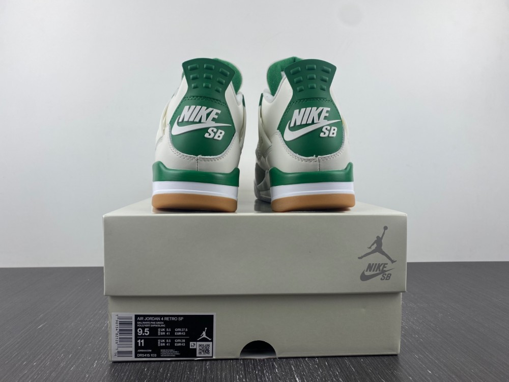 Nike Sb Air Jordan 4 Retro Pine Green Dr5415 103 12 - www.kickbulk.cc