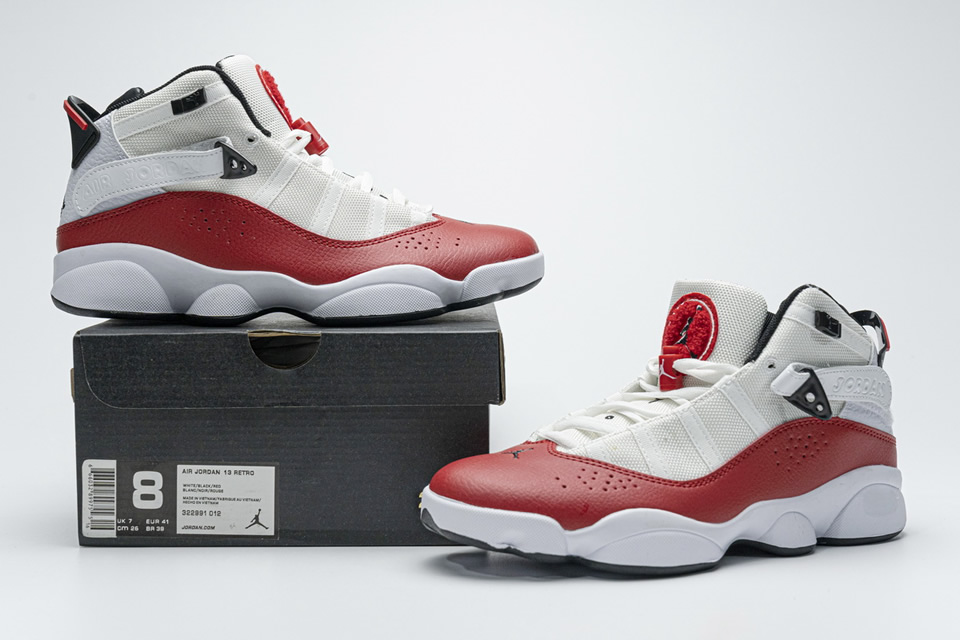 Nike Jordan 6 Rings Bg Basketball Shoes White Red Lifestyle 323419 120 3 - www.kickbulk.cc
