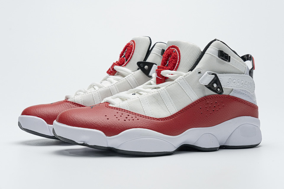 Nike Jordan 6 Rings Bg Basketball Shoes White Red Lifestyle 323419 120 4 - www.kickbulk.cc