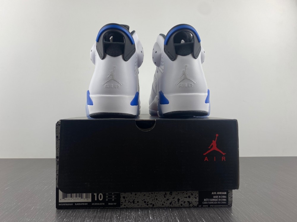 Air Jordan 6 Retro Sport Blue 2014 384664 107 11 - www.kickbulk.cc