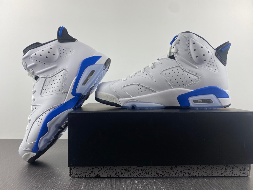 Air Jordan 6 Retro Sport Blue 2014 384664 107 9 - www.kickbulk.cc