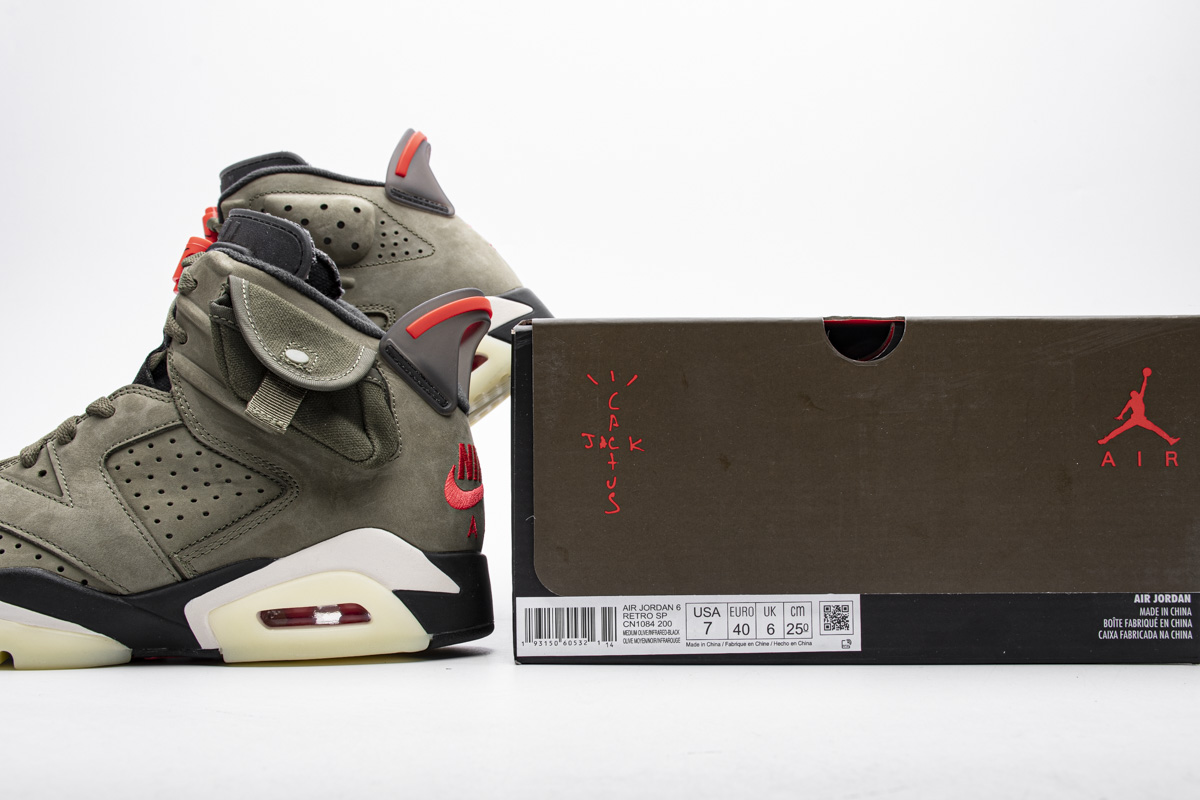 Travis Scott X Air Jordan 6 Retro Olive Cn1084 200 13 - www.kickbulk.cc