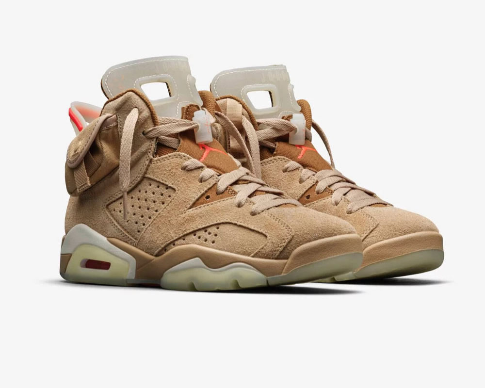 Travis Scott Air Jordan 6 Retro British Khaki Dh0690 200 13 - www.kickbulk.cc